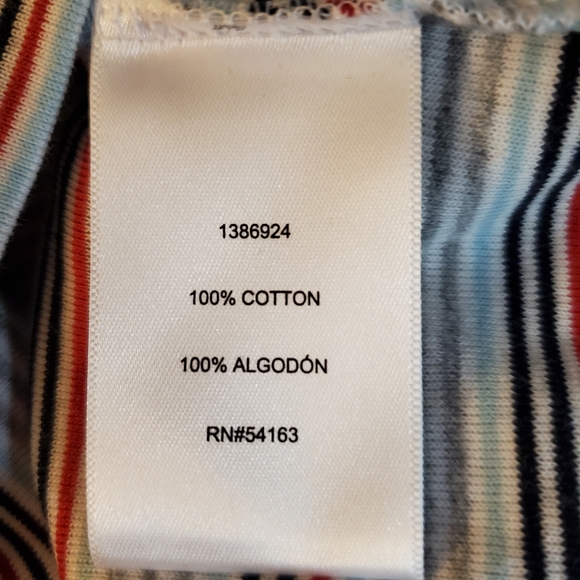 Tommy Hilfiger NWT Short Sleeve T-Shirt Ted, White. Blue, Gray Stripes S… - Picture 9 of 14